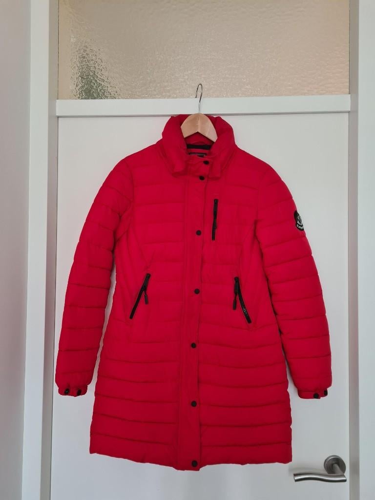 Superdry Winterjas ROOD Maat S, Kleding | Dames, Jassen | Winter, Gedragen, Maat 36 (S), Rood, Ophalen