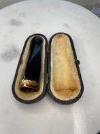 antiek sigarenpijpje barnsteen met  14k, Ophalen of Verzenden, Goud