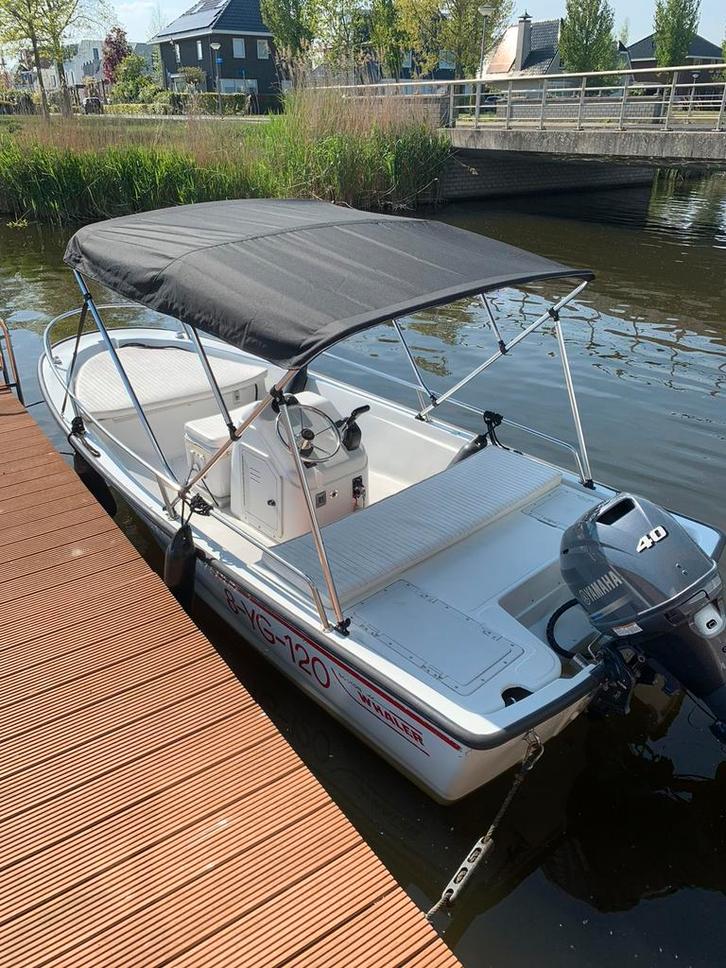 Boston Whaler 13 Dauntless met 40 pk Yamaha 4-takt + trailer, Watersport en Boten, Speedboten, Gebruikt, 3 tot 6 meter, Benzine