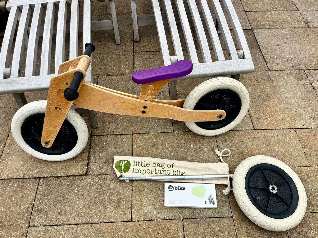 Wishbone Bike 3-in-1 loopfiets - Hout, Ophalen, Gebruikt, Minder dan 16 inch