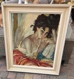 Vintage Schilderij 'Zigeunermeisje' uit de jaren 60, Ophalen