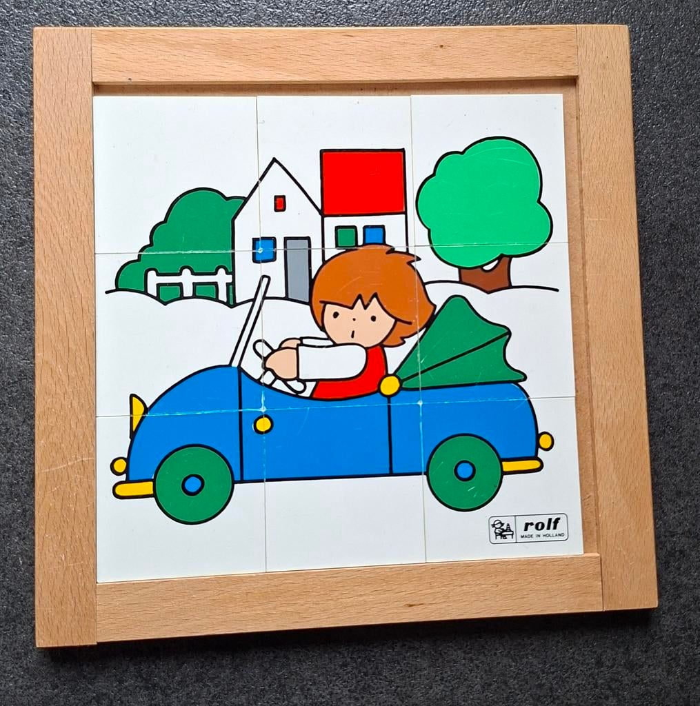 Rolf puzzel 19 x 19 cm ( 9 stukken), Kinderen en Baby's, Speelgoed | Educatief en Creatief, Ophalen of Verzenden