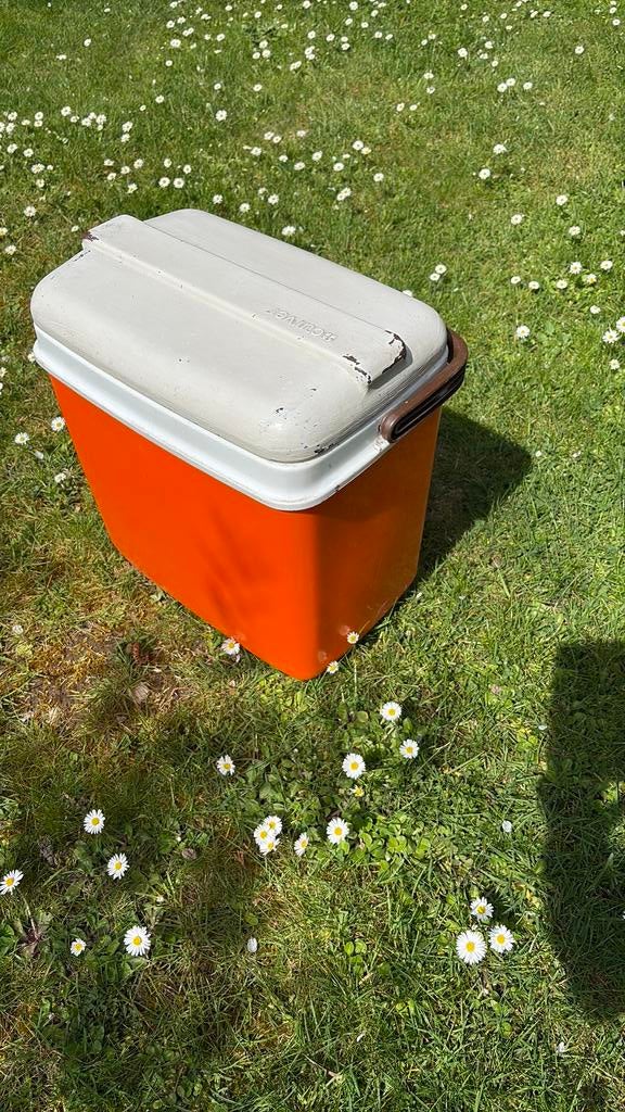 Curver oranje koelbox ‘70, Ophalen, Gebruikt, Koelbox