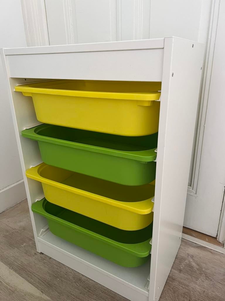 Ikea ladekast Trofast met 4 lades, Ophalen, Gebruikt, 50 tot 100 cm, 3 of 4 laden