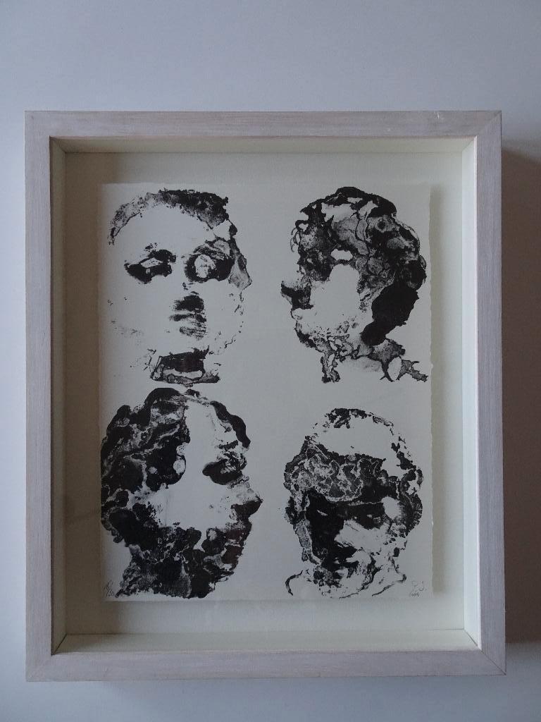 Paul Smulders litho 4 Koppen 16 / 30, Ophalen of Verzenden