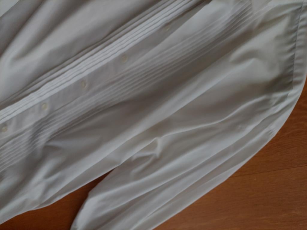 Smoking  maat 54 overhemd incl. stropdas, Kleding | Heren, Overhemden, Onbekend, Wit, Zo goed als nieuw, Halswijdte 39/40 (M)