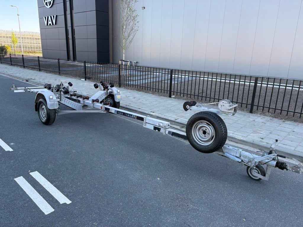 Riba boot trailer aanhanger kar motorboot speedboot rib 6 M., Ophalen, Minder dan 1500 kg, Gebruikt, 6 tot 9 meter