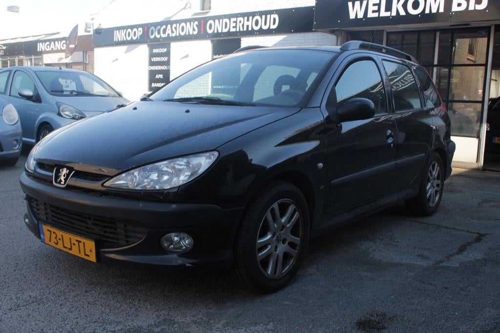 Peugeot 206 SW 1.6-16V XS / elektrische ramen / rijd goed, Voorwielaandrijving, Zwart, 4 cilinders, Zwart