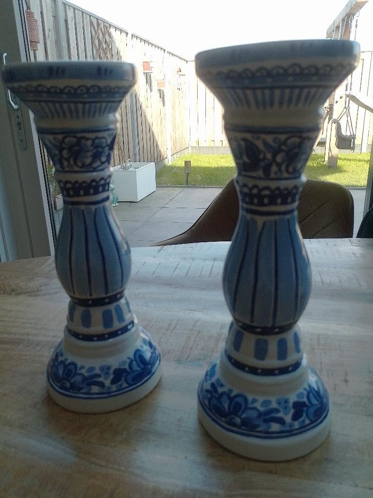 Mooie Kandelaren van Blond Amsterdam (Delfts Blond), Gebruikt, Blond Amsterdam, Overige typen, Ophalen of Verzenden