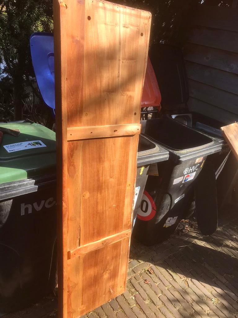 Teakhout plank 7 cm dikke rand aan 1 kant. 48 x 175 cm, Doe-het-zelf en Verbouw, Hout en Planken, Minder dan 25 mm, Ophalen of Verzenden