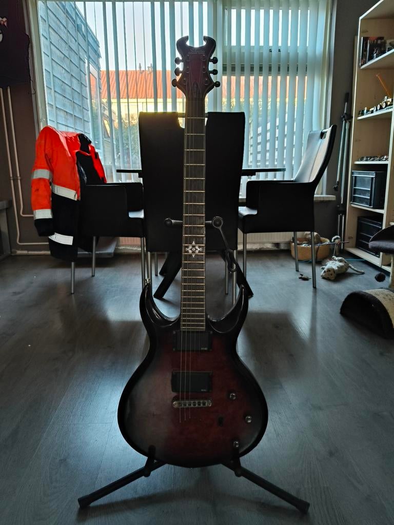 Schecter Devil Custom elektrische gitaar, Ophalen, Gebruikt, Solid body, Overige merken