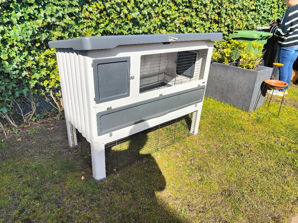 Ferplast Grand Lodge 140 Konijnenhok, Dieren en Toebehoren, Knaagdieren en Konijnen | Hokken en Kooien, Ophalen, 110 cm of meer