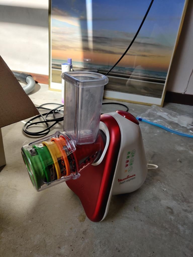 Moulinex Fresh Express 5-in-1 groentesnijder | hakmachine, Ophalen of Verzenden, Zo goed als nieuw