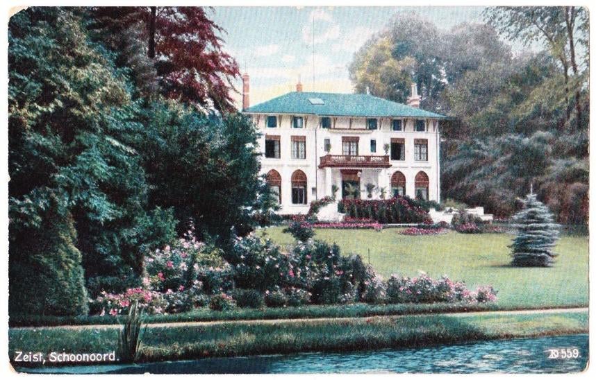 Zeist Schoonoord Oude Gelopen Ansichtkaart ( B1881 ), Ophalen of Verzenden, 1940 tot 1960, Gelopen, Utrecht