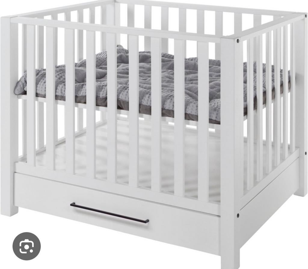 Box casper wit met lade, Kinderen en Baby's, Boxen, Gebruikt, Rechthoekig, In hoogte verstelbaar, Lade, Ophalen