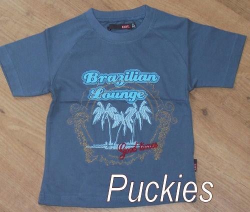 Maat 92 Blauw Exit t-shirt NIEUW (6588), Kinderen en Baby's, Kinderkleding | Maat 92, Nieuw, Ophalen of Verzenden, Shirt of Longsleeve