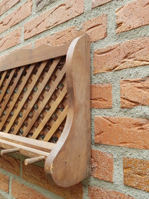 kop en schotel houder vintage, van hout, Diversen, Ophalen of Verzenden, 'T Olde Gre-j, Info@toldegrej.nl, Endepoelstraat 20f Didam