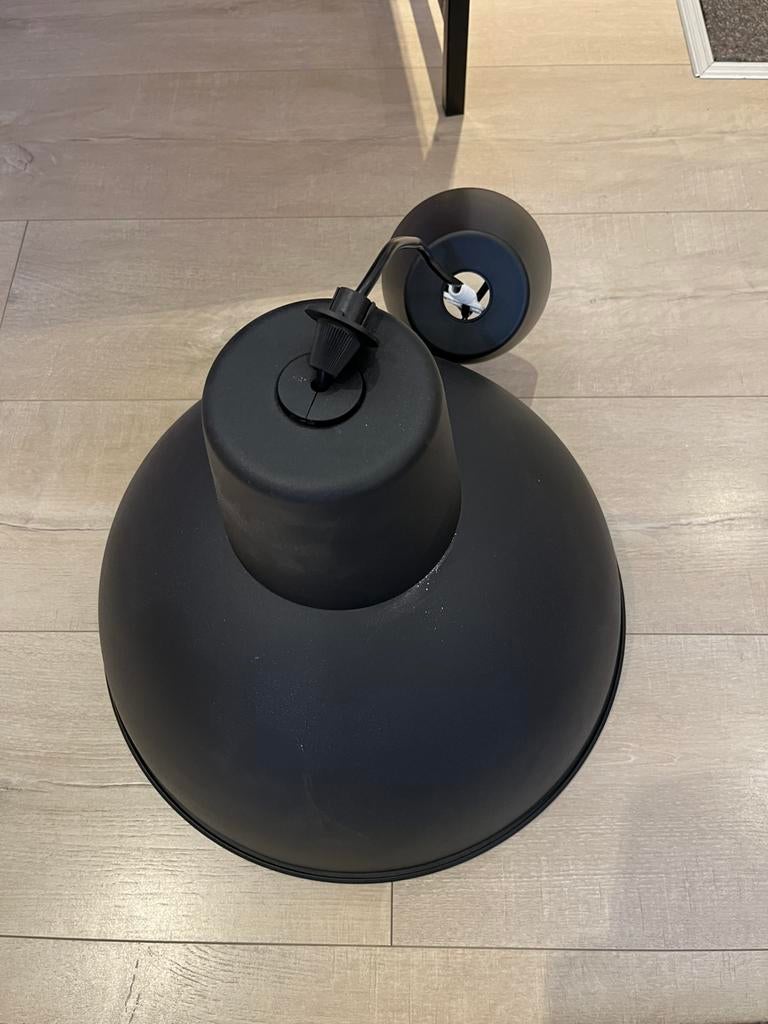 Ikea hanglamp Skurup donkergrijs dia=38 cm, Huis en Inrichting, Lampen | Hanglampen, Ophalen, Zo goed als nieuw, Minder dan 50 cm