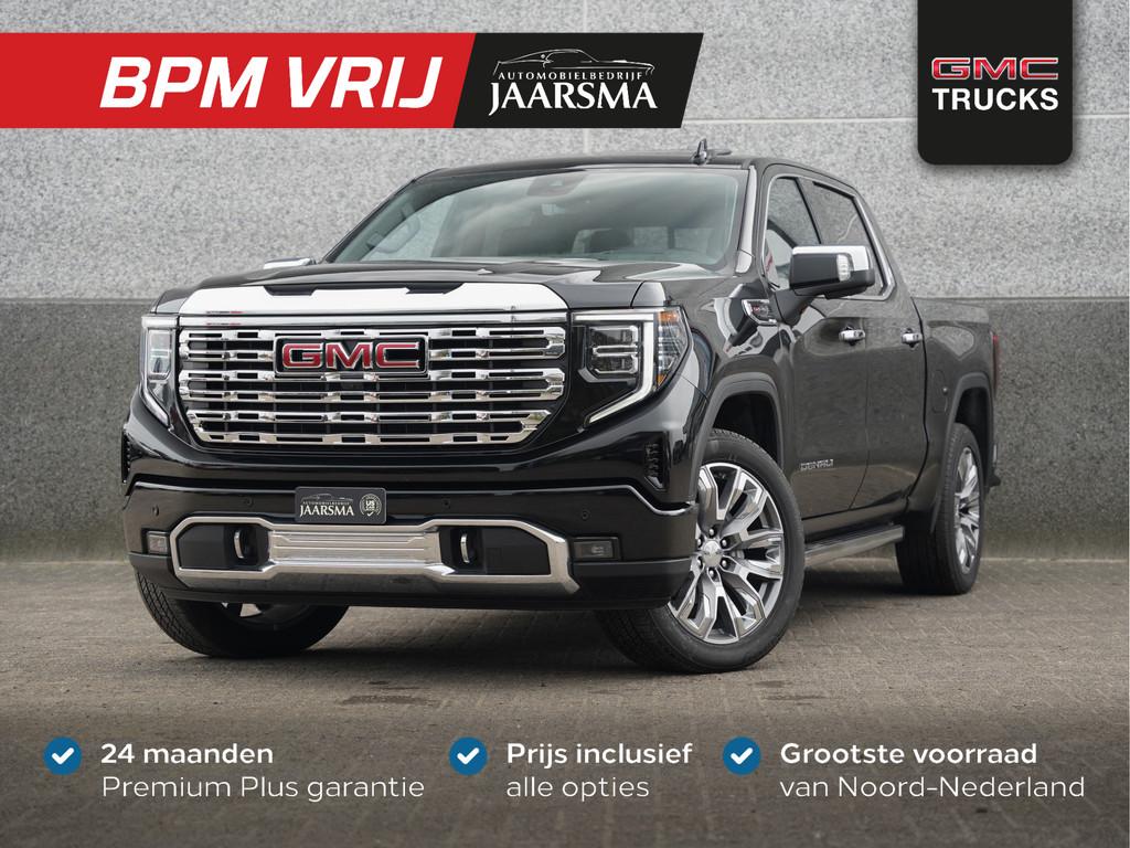 GMC Sierra 1500 Denali 6.2L V8 426pk |Adaptive Cruise |360 g, Auto's, GMC, Automaat, Zwart, Zwart, Bedrijf