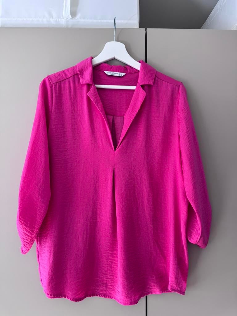 Stradivarius roze blouse, Kleding | Dames, Blouses en Tunieken, Ophalen of Verzenden, Zo goed als nieuw, Maat 36 (S), Roze