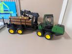 Bruder John Deere boomstam wagen, Ophalen, Zo goed als nieuw
