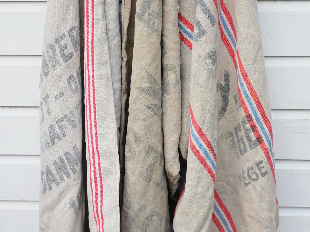 Oude linnen postzakken Frankrijk Denemarken Noorwegen, Ophalen of Verzenden, Panty