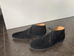 Giuseppe Mauritzio suede veterboots zwart 46, Kleding | Heren, Schoenen, Zwart, Boots, Ophalen of Verzenden, Zo goed als nieuw