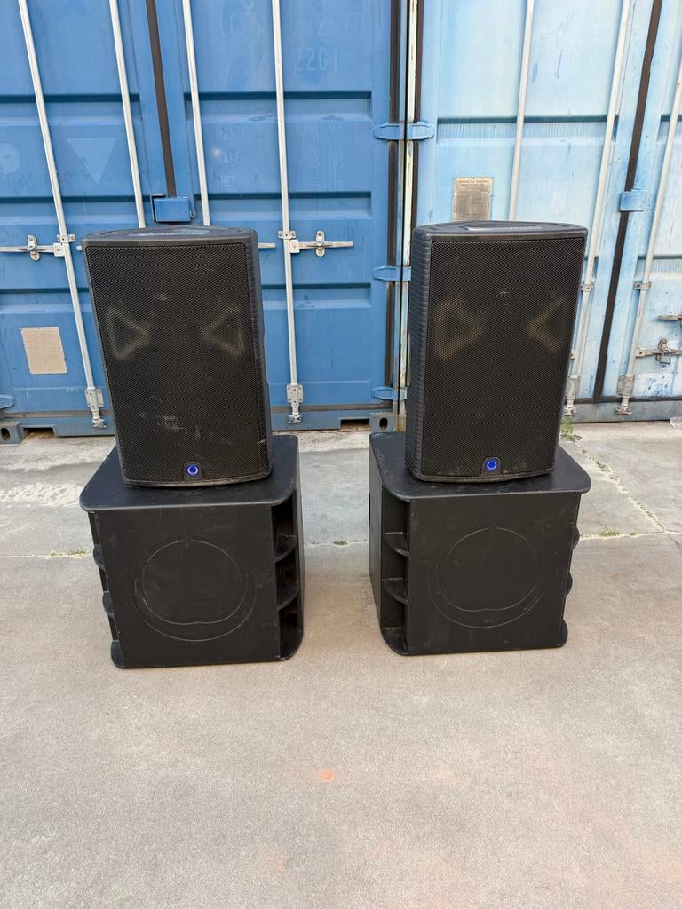 Turbosound milan geluidsset GOED LEZEN!!, Audio, Tv en Foto, Luidsprekers, Niet werkend, Complete surroundset, 120 watt of meer