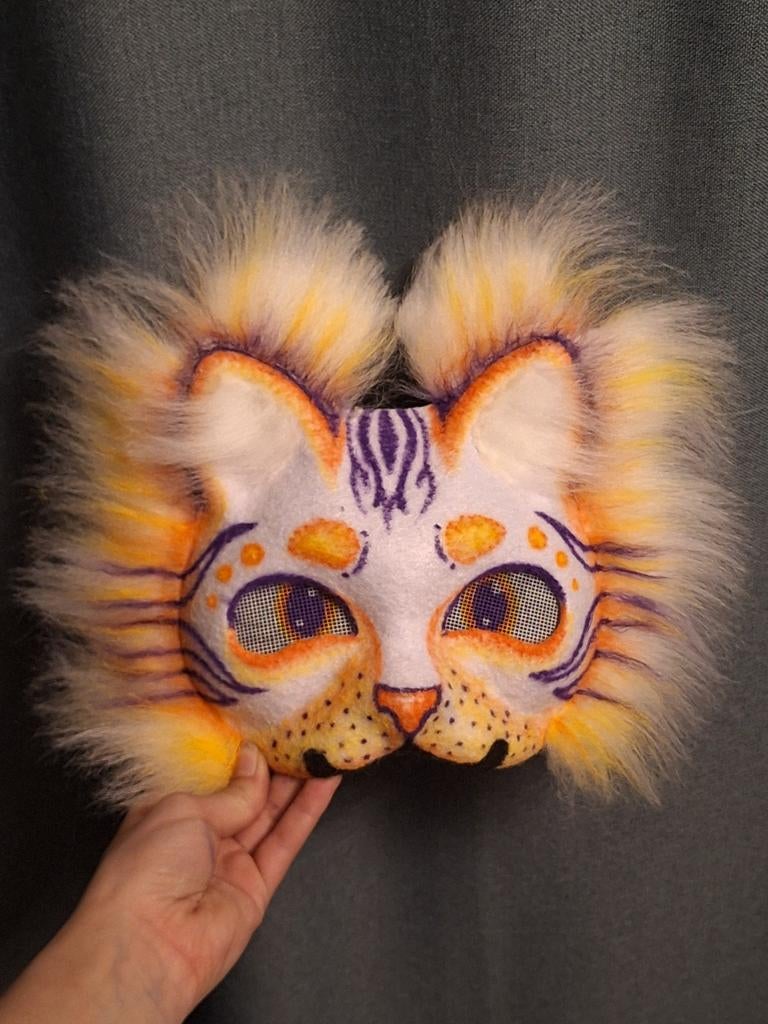 Therian cat mask katten masker, Ophalen of Verzenden, Nieuw, Overige typen