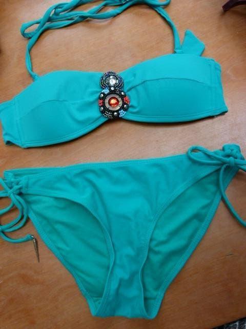 Bikini Hunkemoller maat S 36 groen, Ophalen of Verzenden, Zo goed als nieuw, Bikini, Hunkemöller