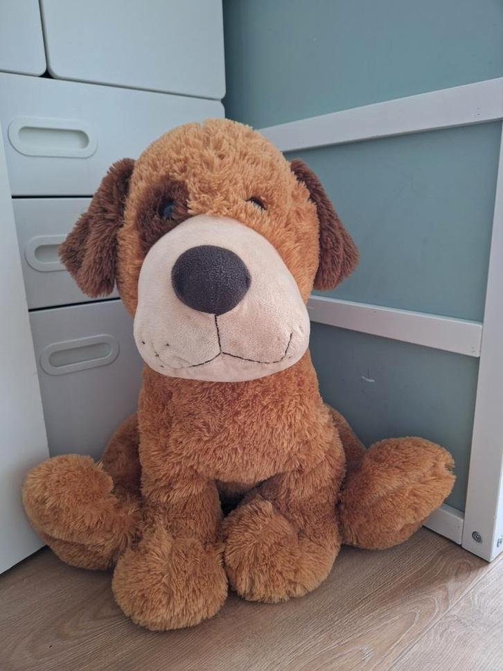 Grote hondenknuffel (60cm), Kinderen en Baby's, Speelgoed | Knuffels en Pluche, Zo goed als nieuw, Hond, Ophalen