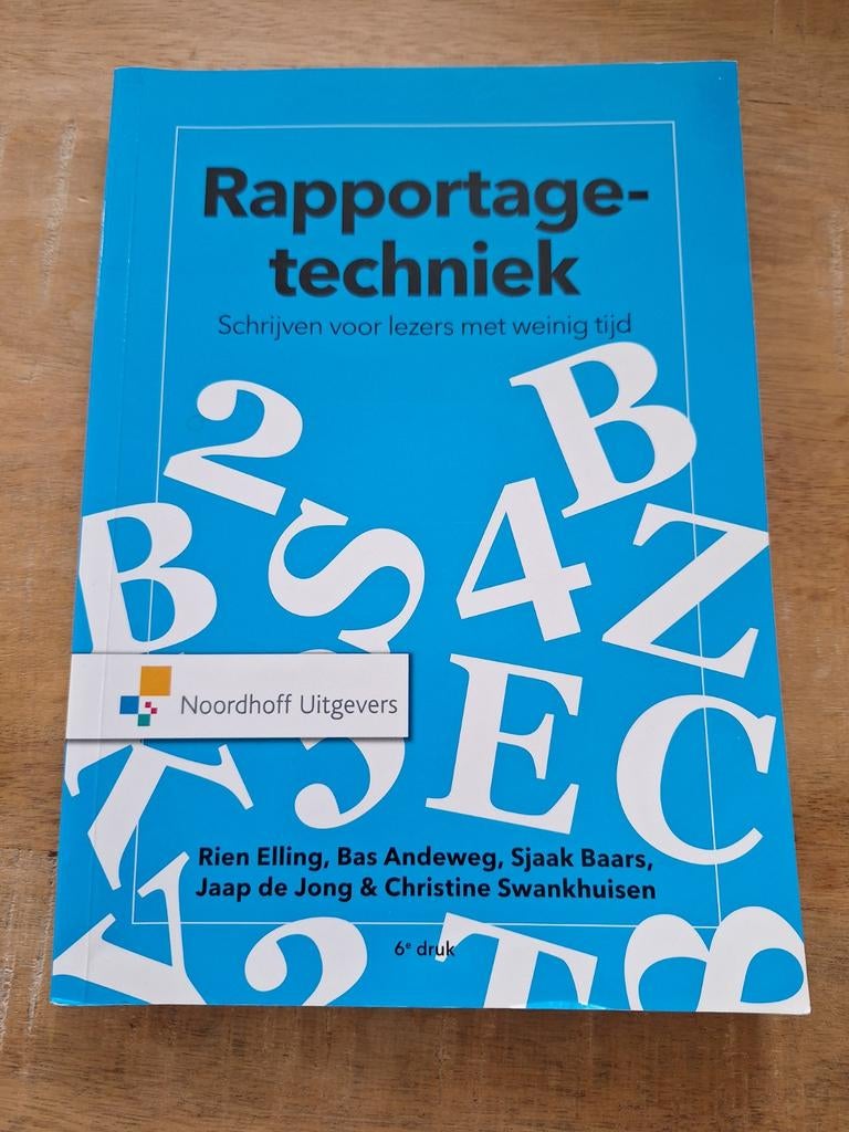 Jaap de Jong - Rapportagetechniek, Boeken, Wetenschap, Zo goed als nieuw, Sociale wetenschap, Ophalen of Verzenden
