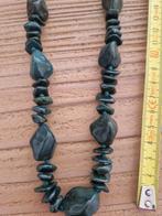 Agaatketting donkergroen, Ophalen of Verzenden, Overige materialen, Ketting, Met edelsteen