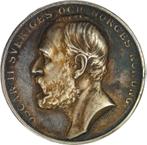 Penning Zweden Oscar II paardenfokkerij Lea Ahlborn, zilver, Ophalen of Verzenden, Zilver, Buitenland