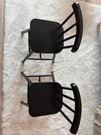 2 IKEA kinderstoelen - Zwart, Ophalen, Gebruikt, Overige typen, Aanschuifbaar