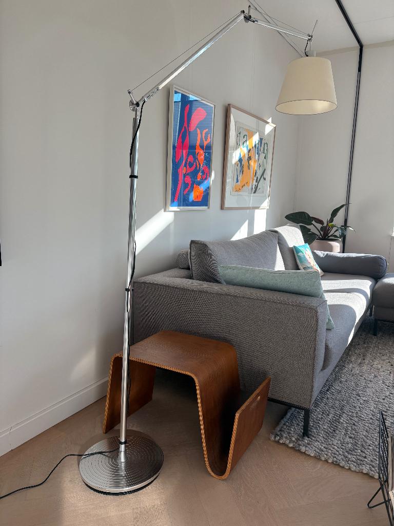 Artemide Tolomeo Mega Terra vloerlamp LED perkament 36 alu, Ophalen, Zo goed als nieuw, Overige materialen, 200 cm of meer