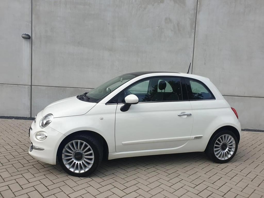 Fiat 500 1.2 Lounge CRUIS PANO BL.TOOTH AIRCO, Auto's, Fiat, Stof, Gebruikt, 4 cilinders, Bedrijf