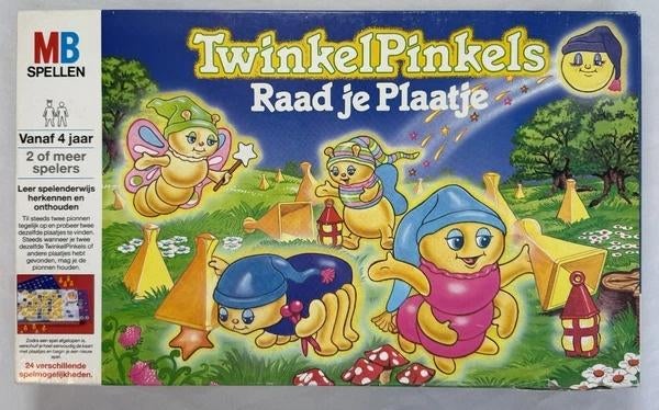 MB Twinkel Pinkels Glo Friends raad je plaatje spel Vintage, Coolsingel 104, 3011 AG Rotterdam, Netherlands, MB Spellen, Verzenden