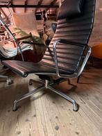 Vitra Eames fauteuil stoel EA 124 gepolijst leer vintage, Gebruikt, Ophalen of Verzenden, Nvt, Nvt