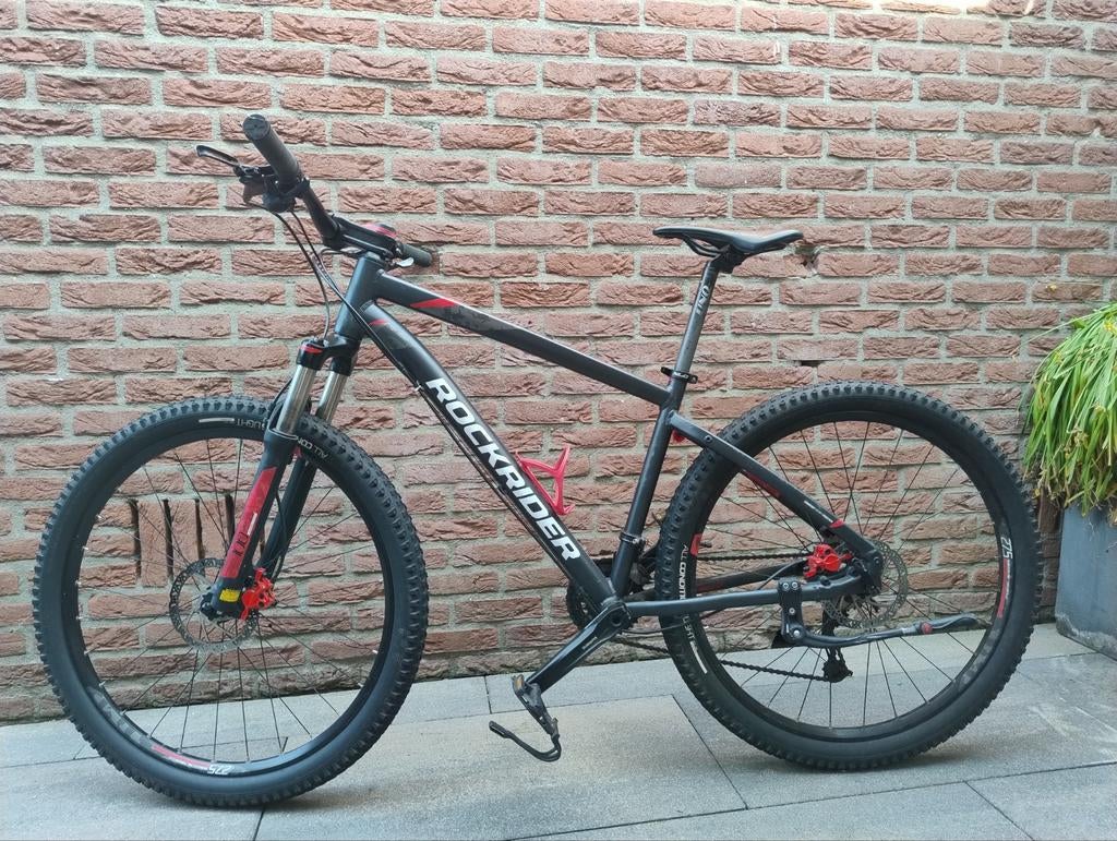Mountainbike ST 540 27,5" - Zwart/Rood - Maat M, Gebruikt, Hardtail, Heren, 49 tot 53 cm