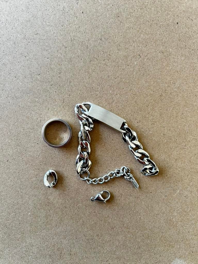 Oude rvs sieraden, Ophalen of Verzenden, Overige materialen
