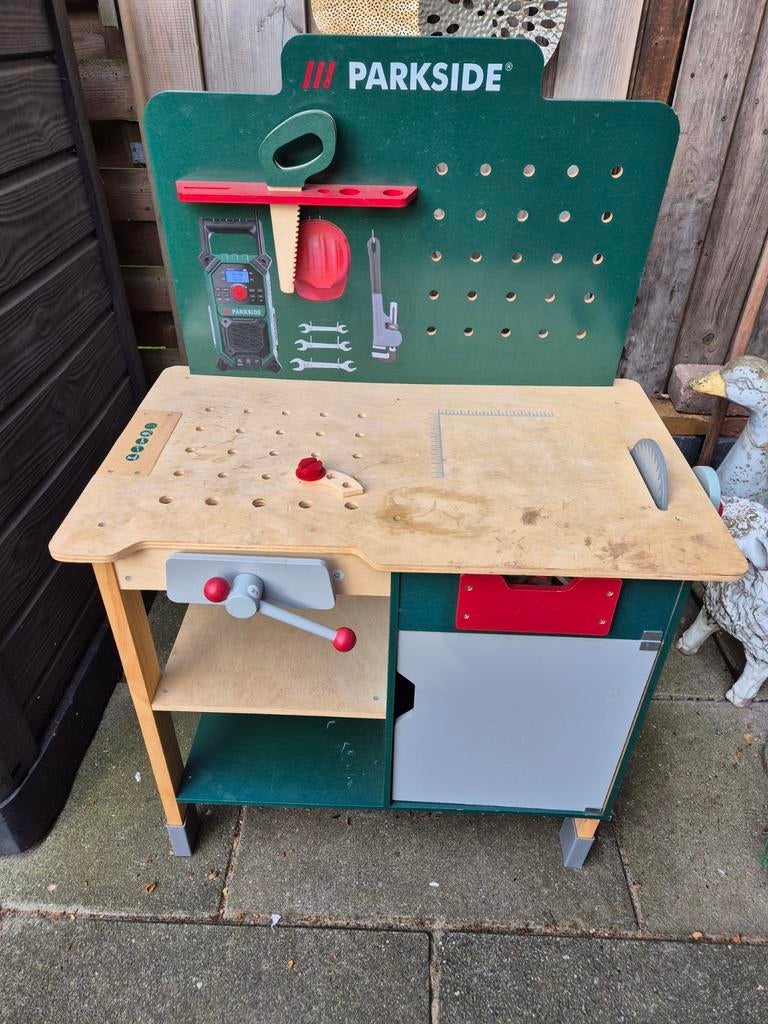 Parkside Werkbank voor Kinderen - Speelgoed Werkbank, Ophalen, Gebruikt, Bouwen