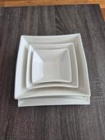Cosy & Trendy Servies - 6 persoons - Wit Vierkant, Ophalen, Gebruikt, Effen, Aardewerk