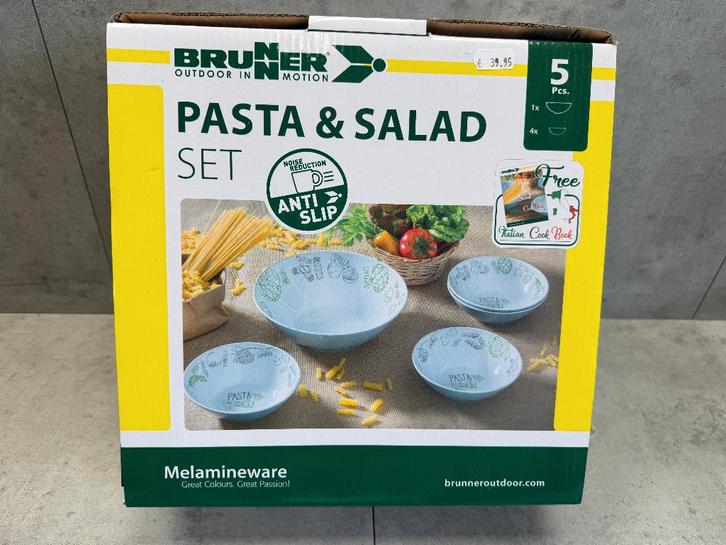 Brunner Pasta en salade set - NIEUW - 11308, Caravans en Kamperen, Kampeeraccessoires, Nieuw, Ophalen of Verzenden