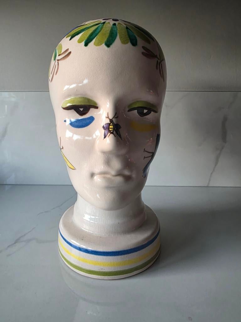 Prachtig keramiek Scheurich 701 West Germany hoofd, Antiek en Kunst, Antiek | Keramiek en Aardewerk, Ophalen of Verzenden