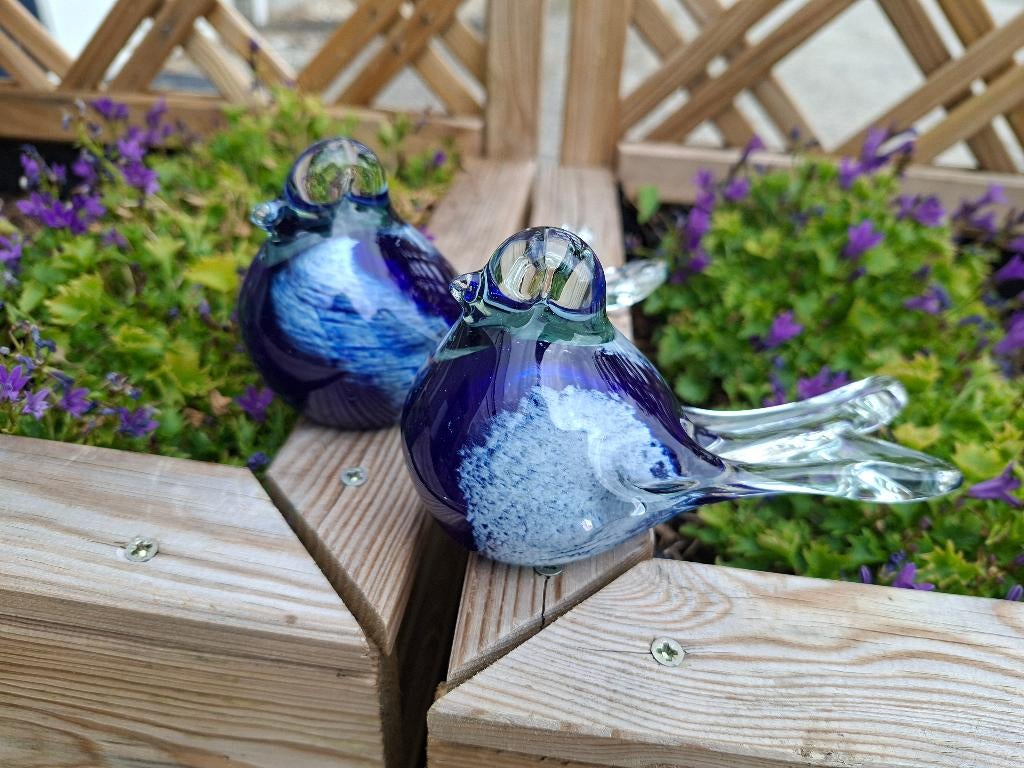 2 Glazen Vogels, Verzamelen, Ophalen of Verzenden, Zo goed als nieuw, Dier