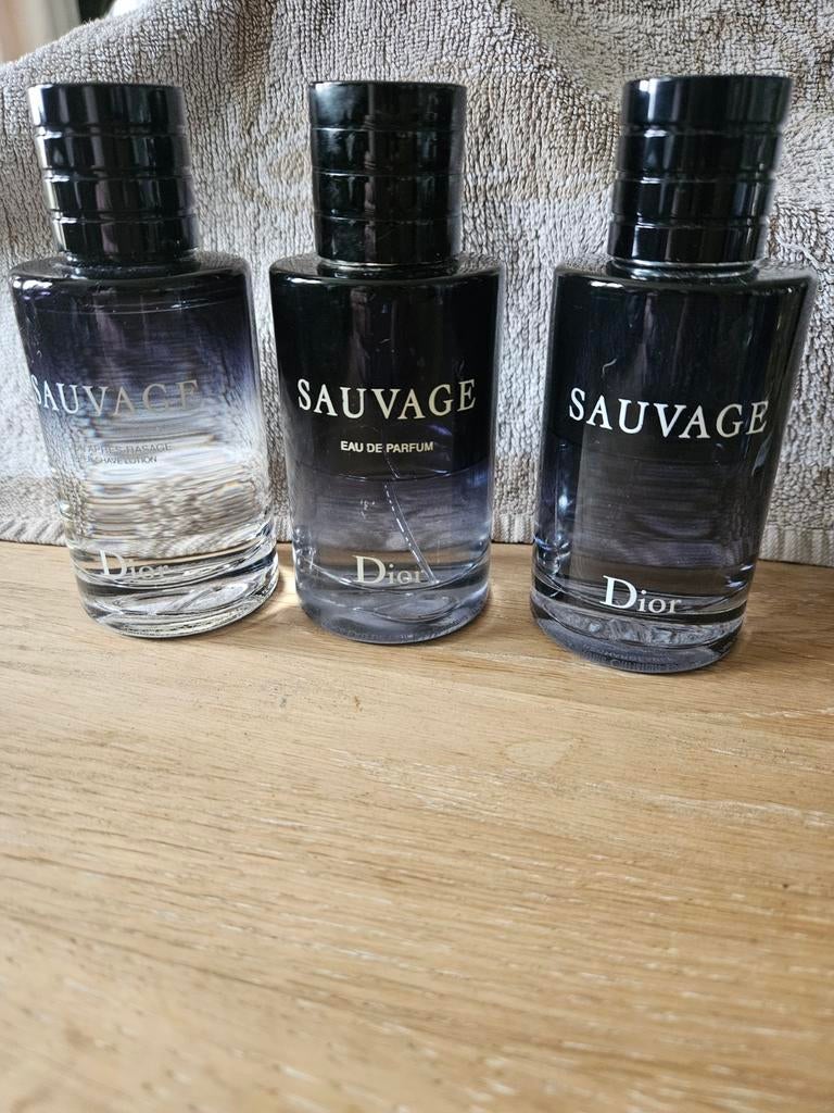 Dior Sauvage - Eau de Toilette en Eau de Parfum, Ophalen of Verzenden, Gebruikt