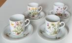 Kronester Bavaria Botanica 4 porseleinen kop+ schotel, Ophalen of Verzenden