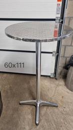 3x rvs Statafel, Sta tafel, Ophalen, Gebruikt