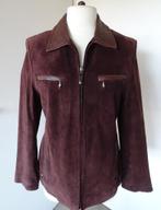 SUEDE JAS VAN LEATHER SOUND MAAT 38, Maat 38/40 (M), Bruin, Ophalen of Verzenden, Zo goed als nieuw